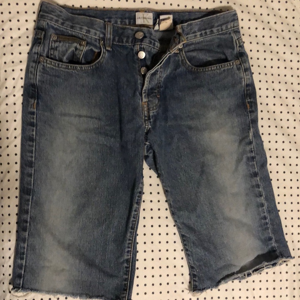 Calvin Klein vintage button fly cutoffs size 5